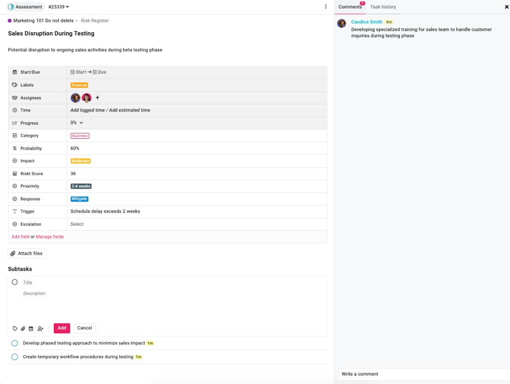 Mitigation planning