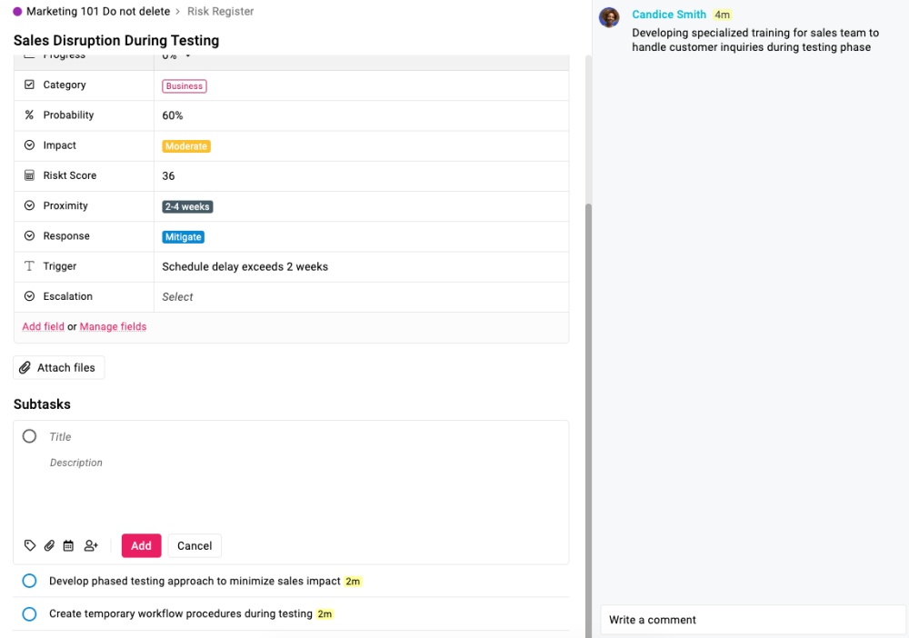 Create a response strategy