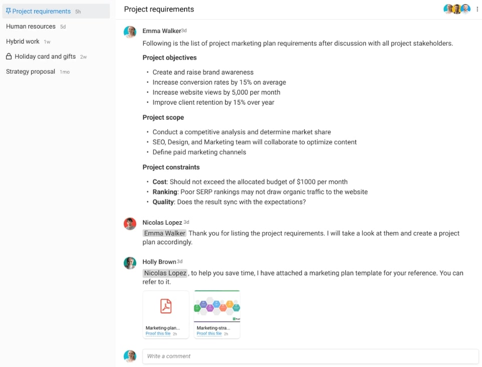 Collaborate in real-time