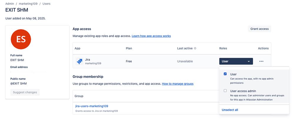 Role-based permissions