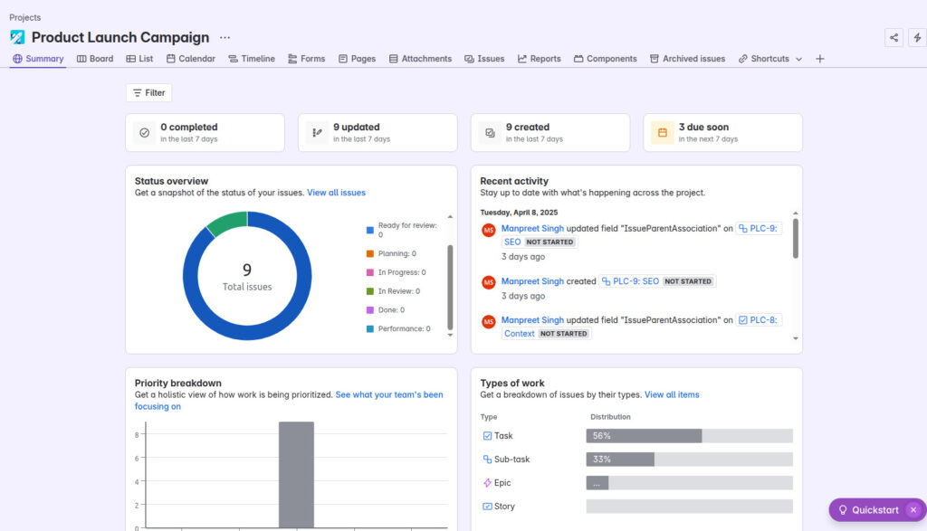 Jira Summary