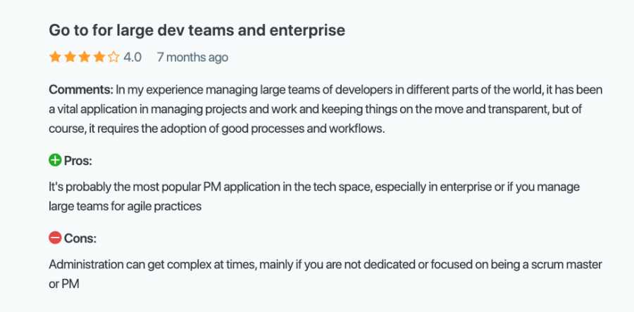 Jira user review