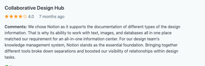 Notion user review