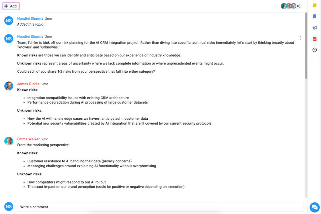 ProofHub Discussions