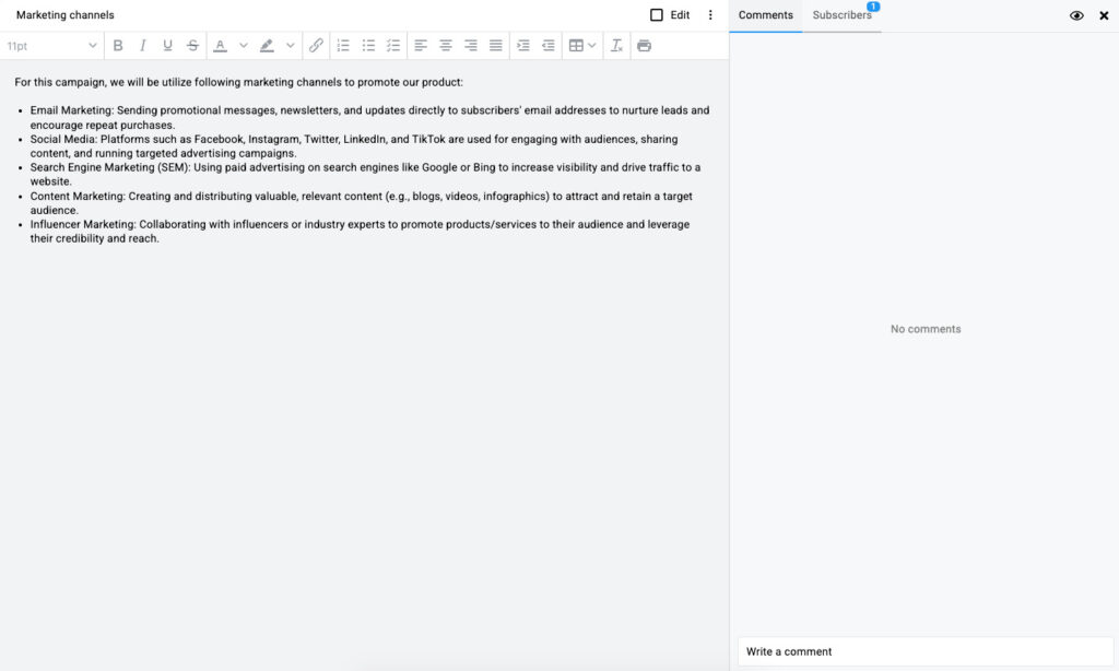 ProofHub Notes