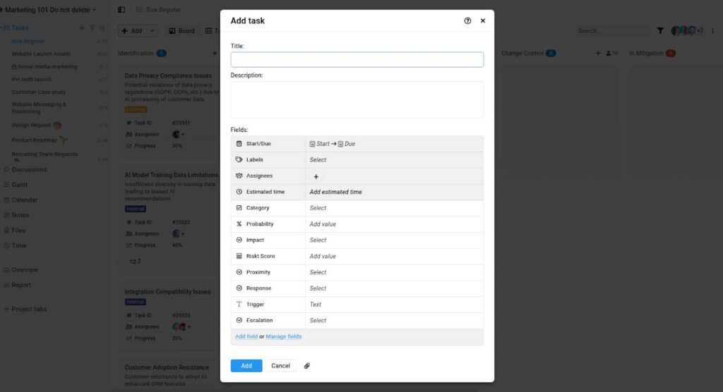 ProofHub tasks