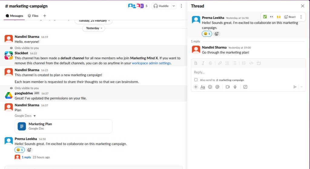 Slack Channels