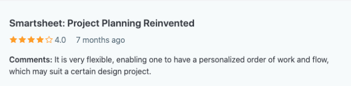 Smartsheet review