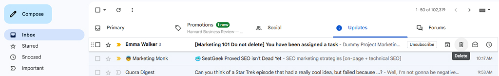 Delete
