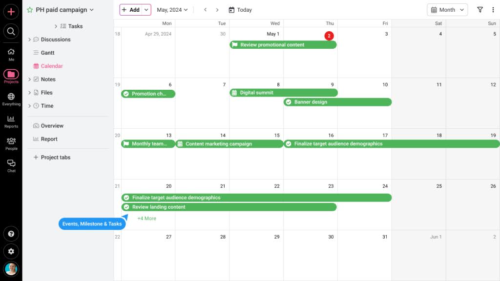Calander view