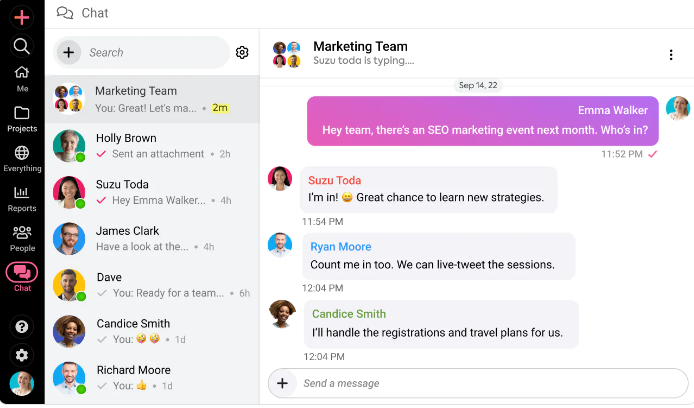 Chat with Team
