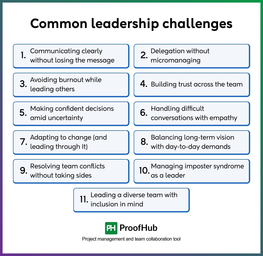 Common leadership challenges
