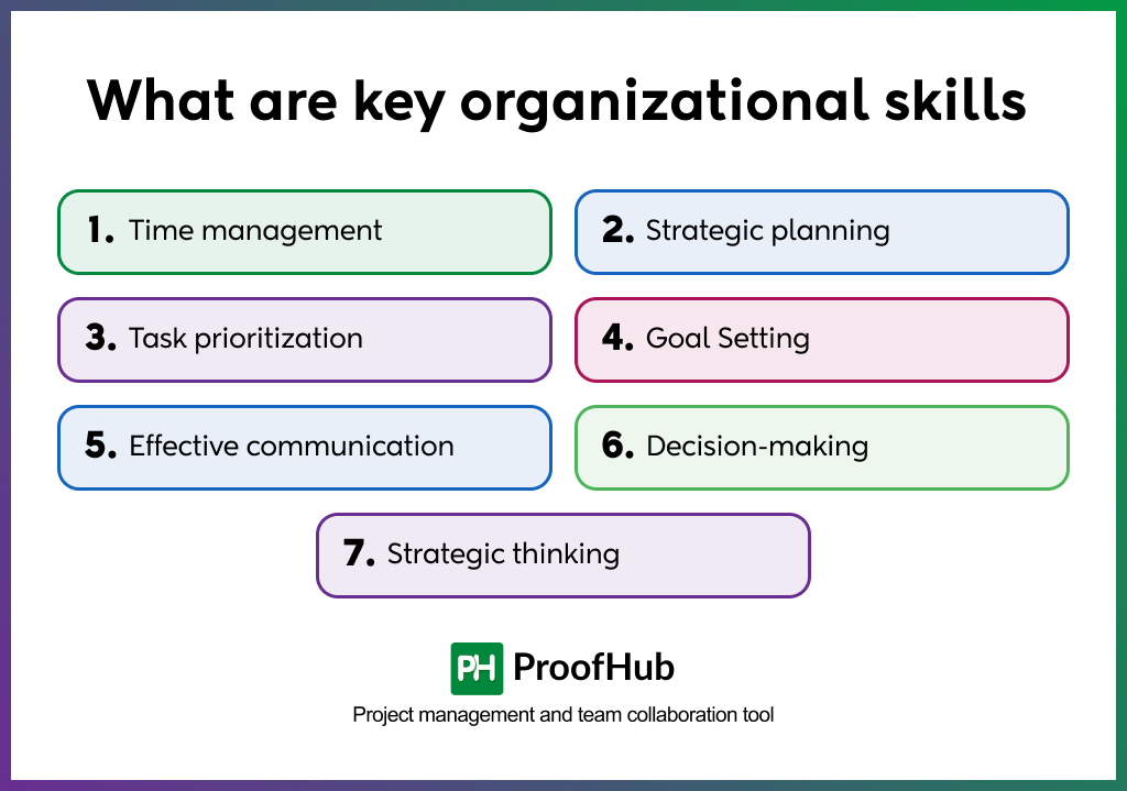 key organizational skills