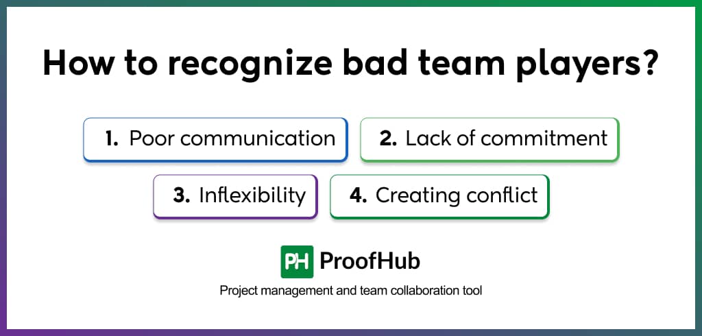 How to recognize bad team players