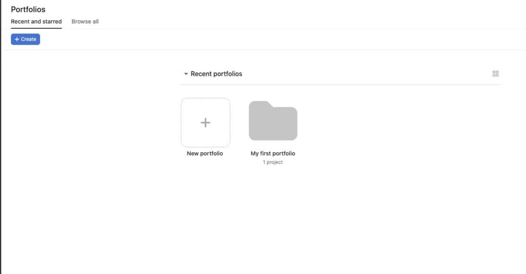 Portfolios Asana