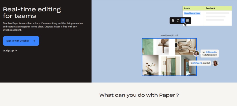 Dropbox paper
