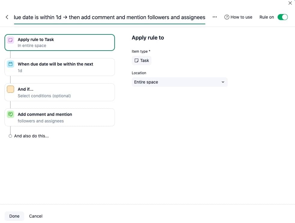 Wrike Automation Rules