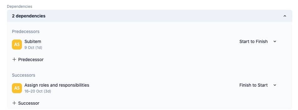 Wrike Task dependencies