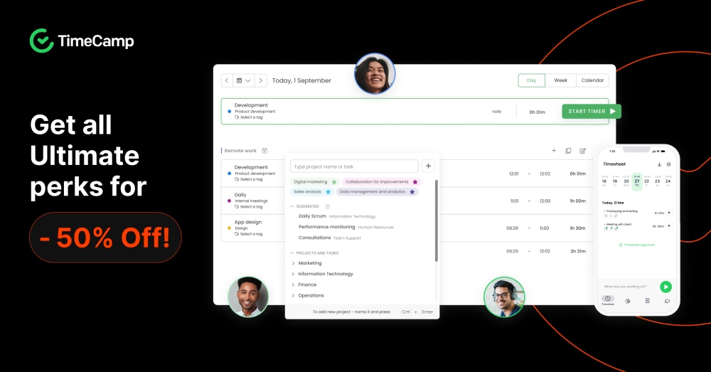 black friday saas deals timecamp