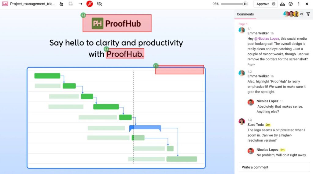 Proofing and file management in one place