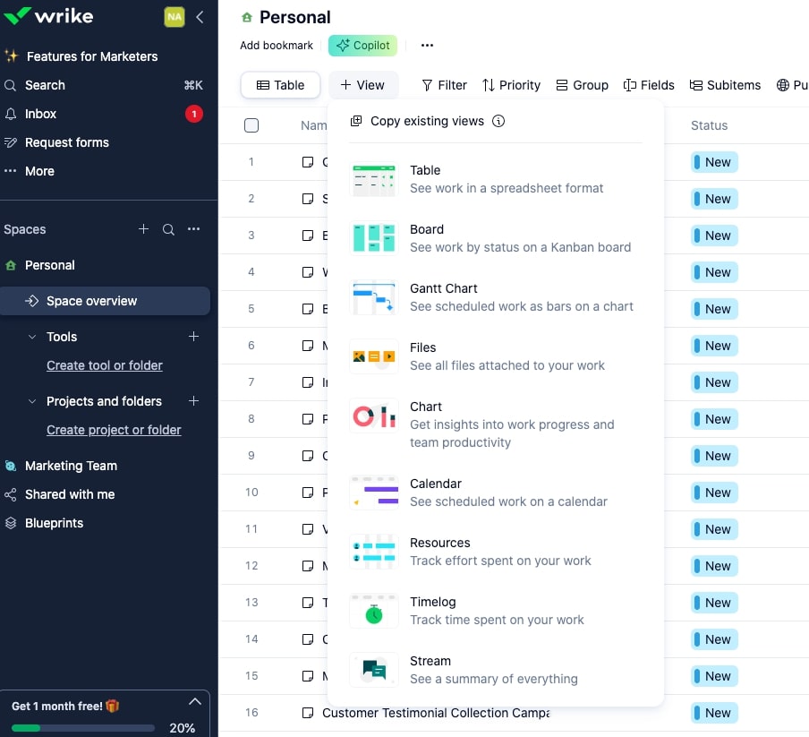Wrike Project management capabilities 2