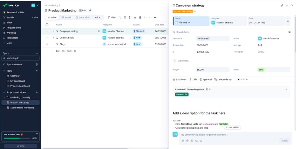 Wrike Task Management Capabilities 1