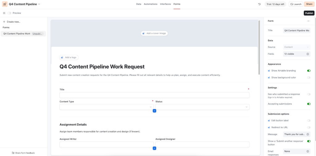 Collaboration Airtable