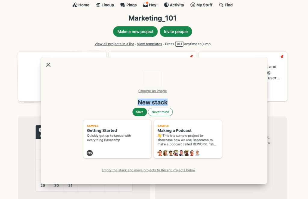 Project management capability Basecamp