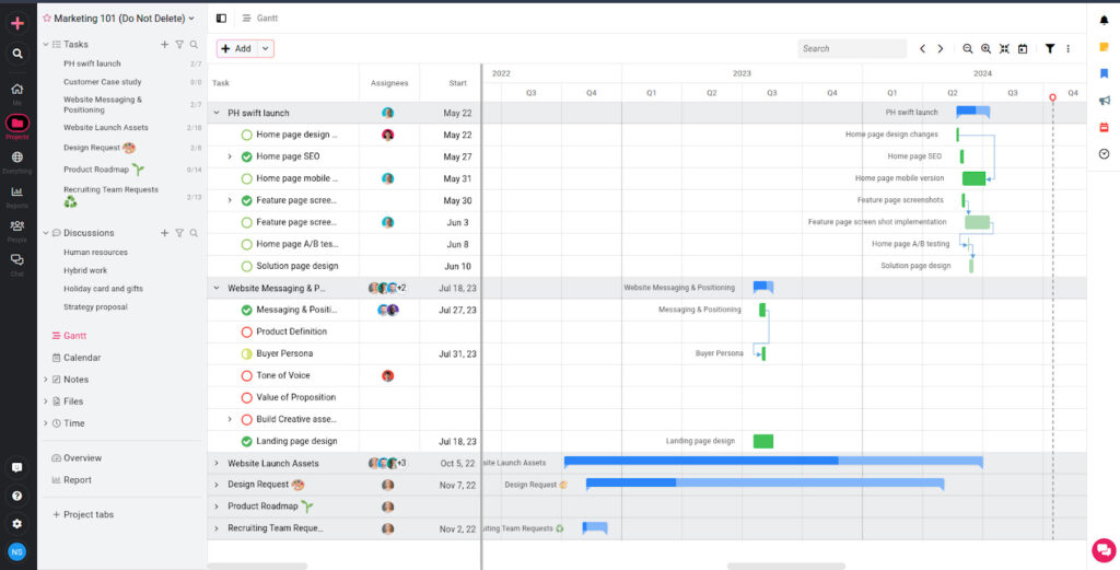 Project management capability proofHub