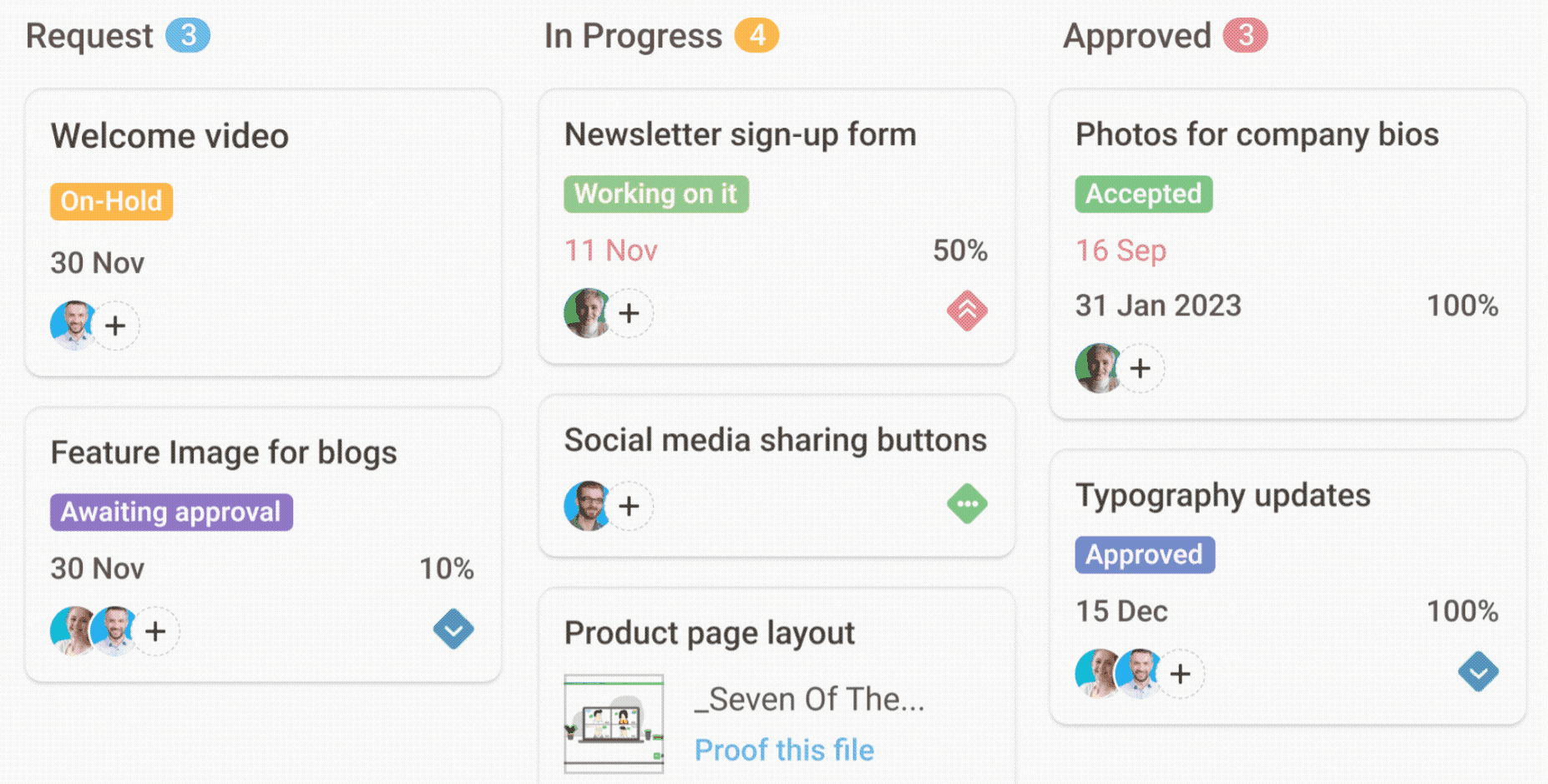 Toggle between different views right