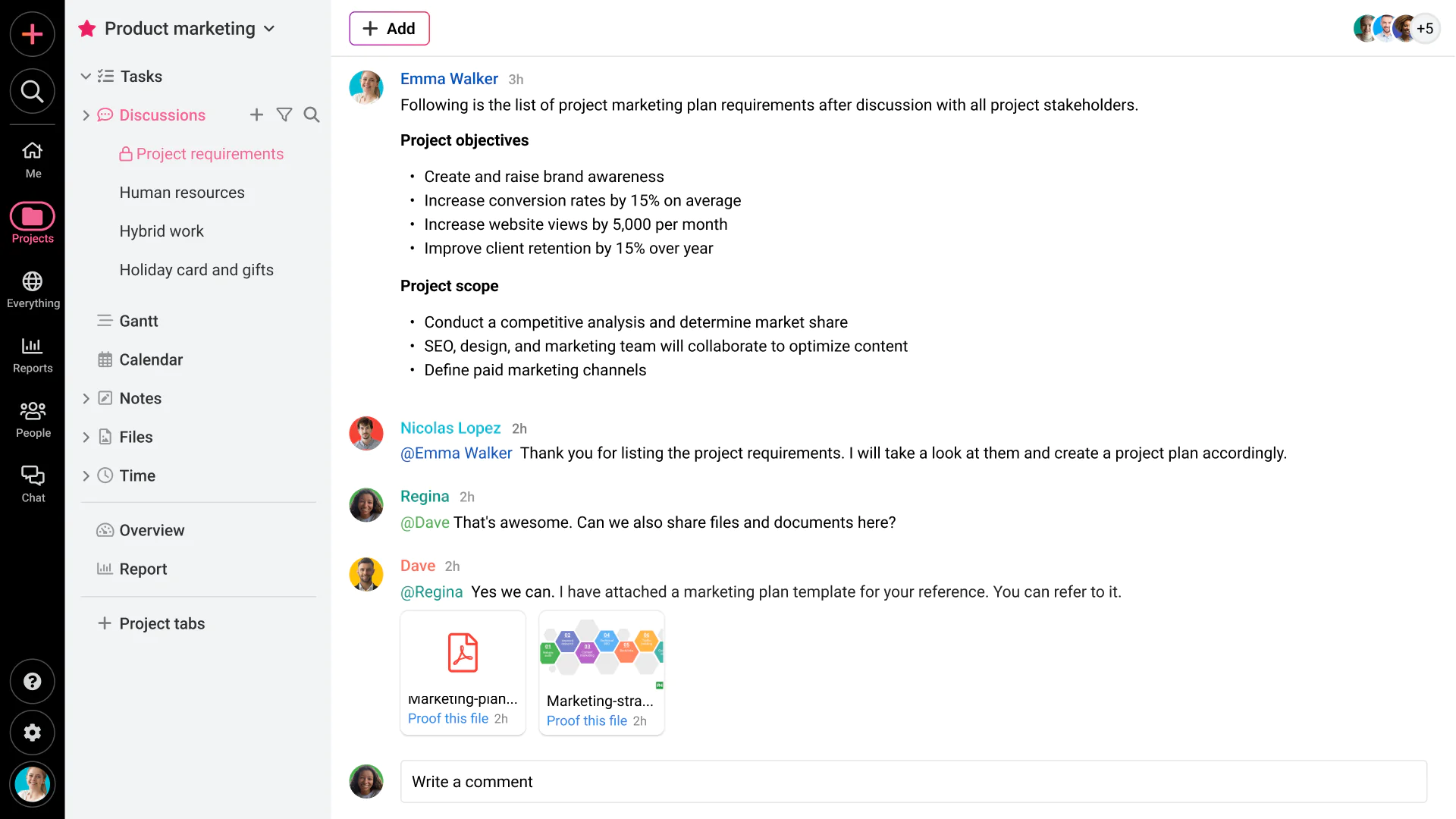 Discussions
