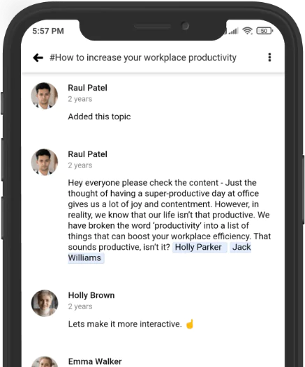 Keep track of all your work on-the-fly.