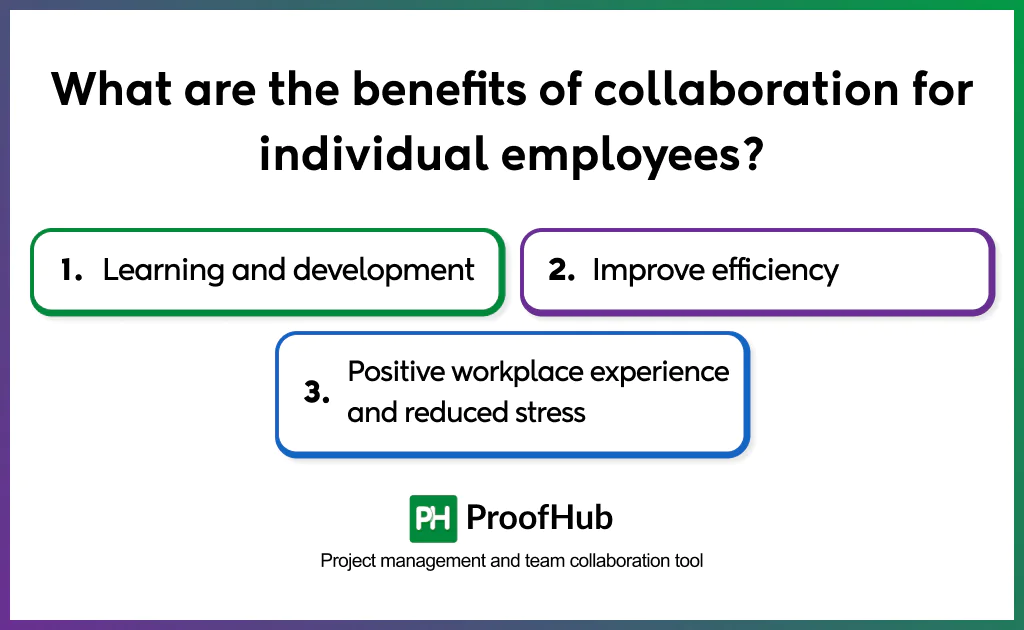 collaboration benefits individual employees