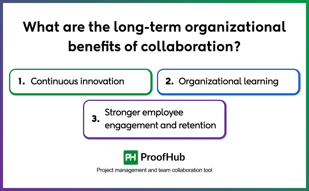 collaborationlong term organizational benefits