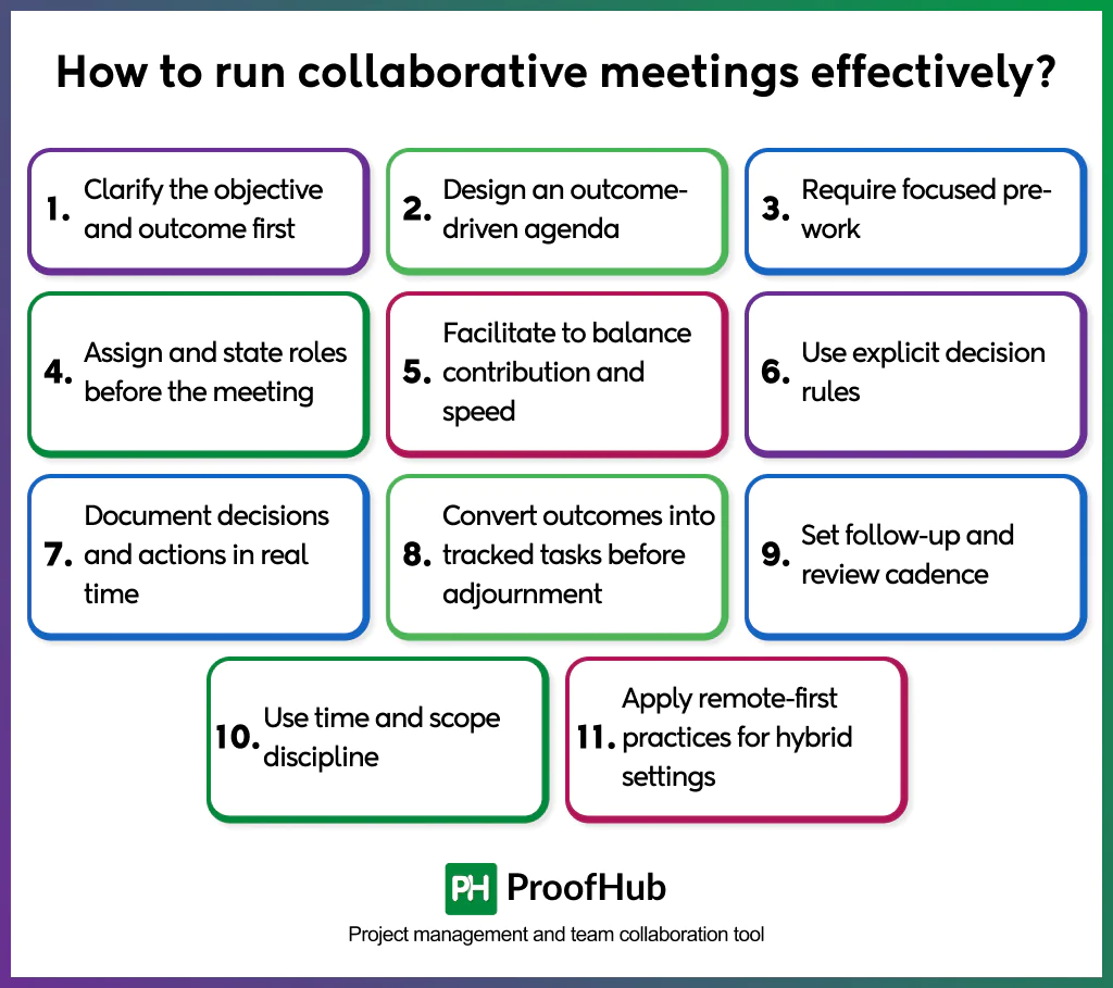 how to run collaborative meetings